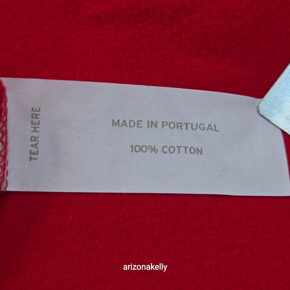 Land's End 5oz Flannel King Sheet Set RED - Picture 8 of 9